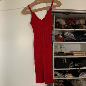 VINTAGE Ribbed Knit Tube Dress